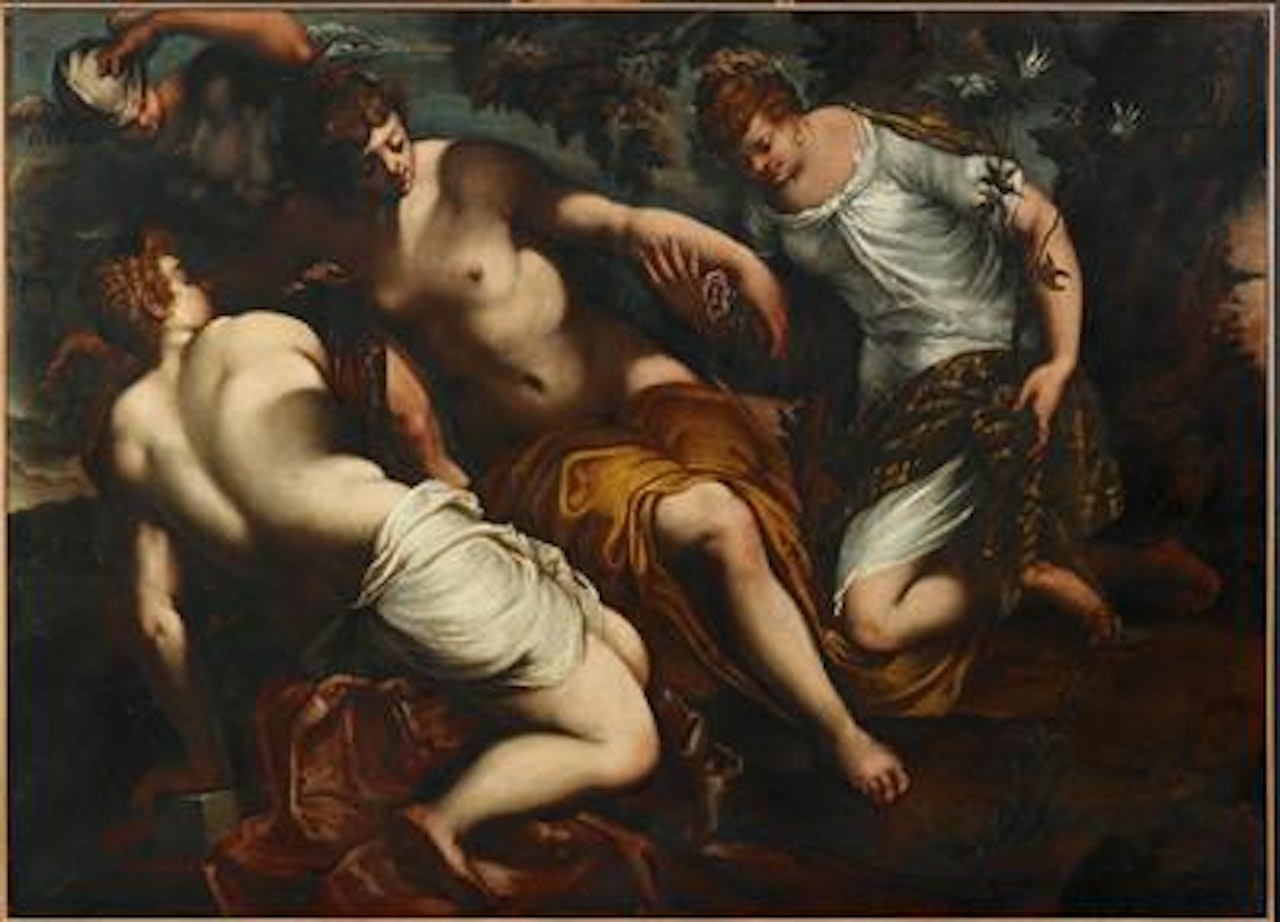 Mercury and the Three Graces by Venetian School