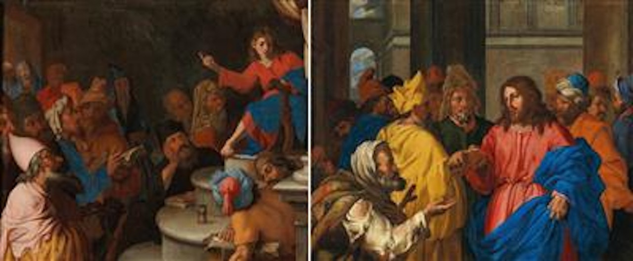 The Tribute Money; and Christ among the Doctors by Neapolitan School