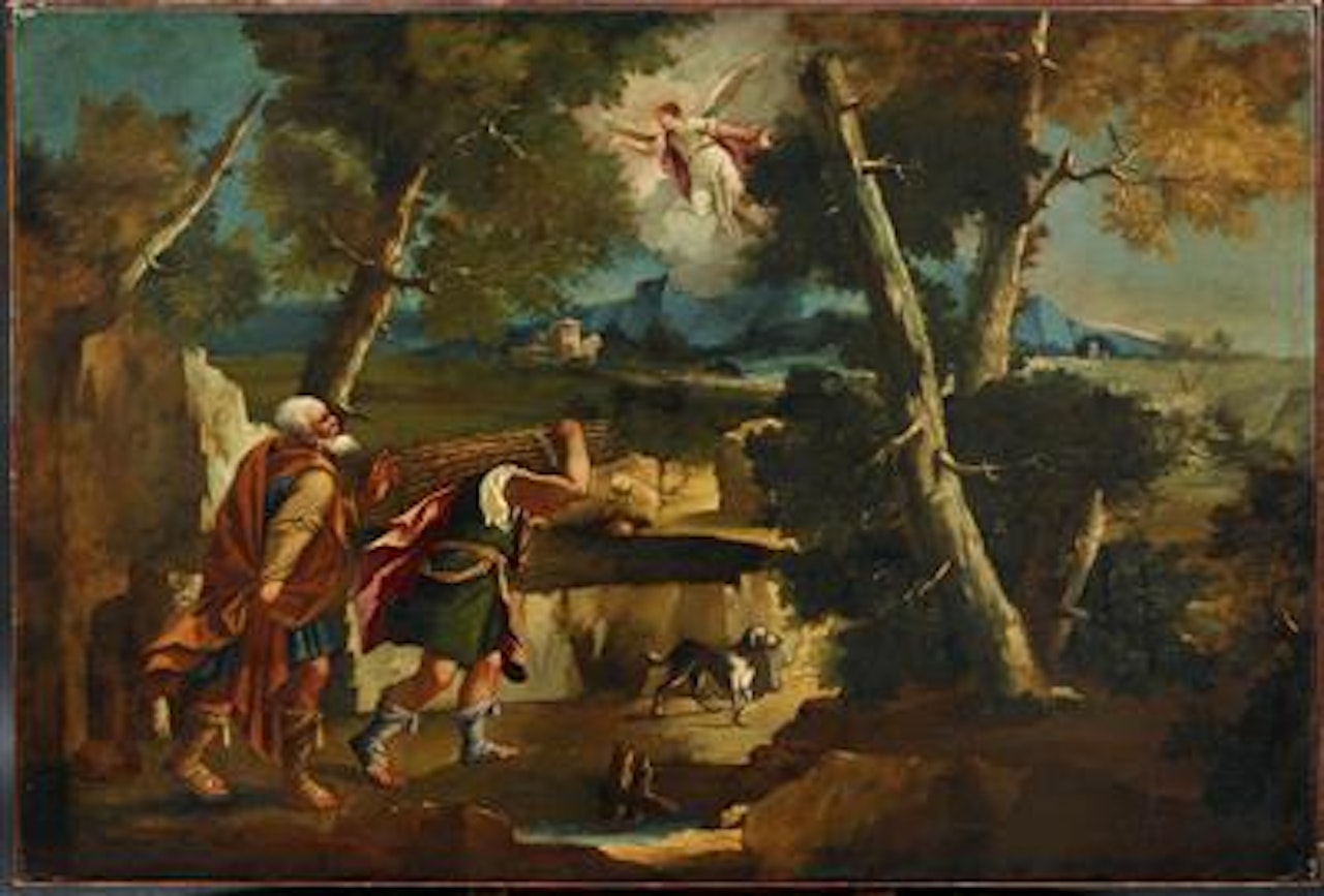 Abraham Going to Sacrifice Isaac by Venetian School