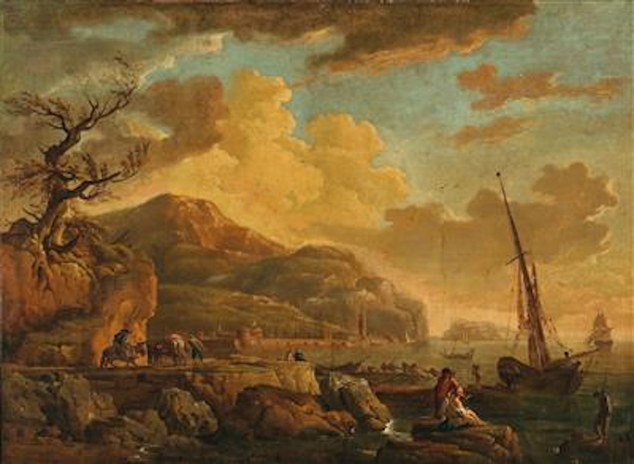 Morning in Castellammare by Claude Joseph Vernet