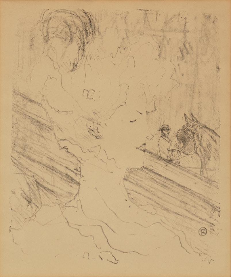 Émilienne d'Alençon, from Treize Lithographies by Henri de Toulouse-Lautrec