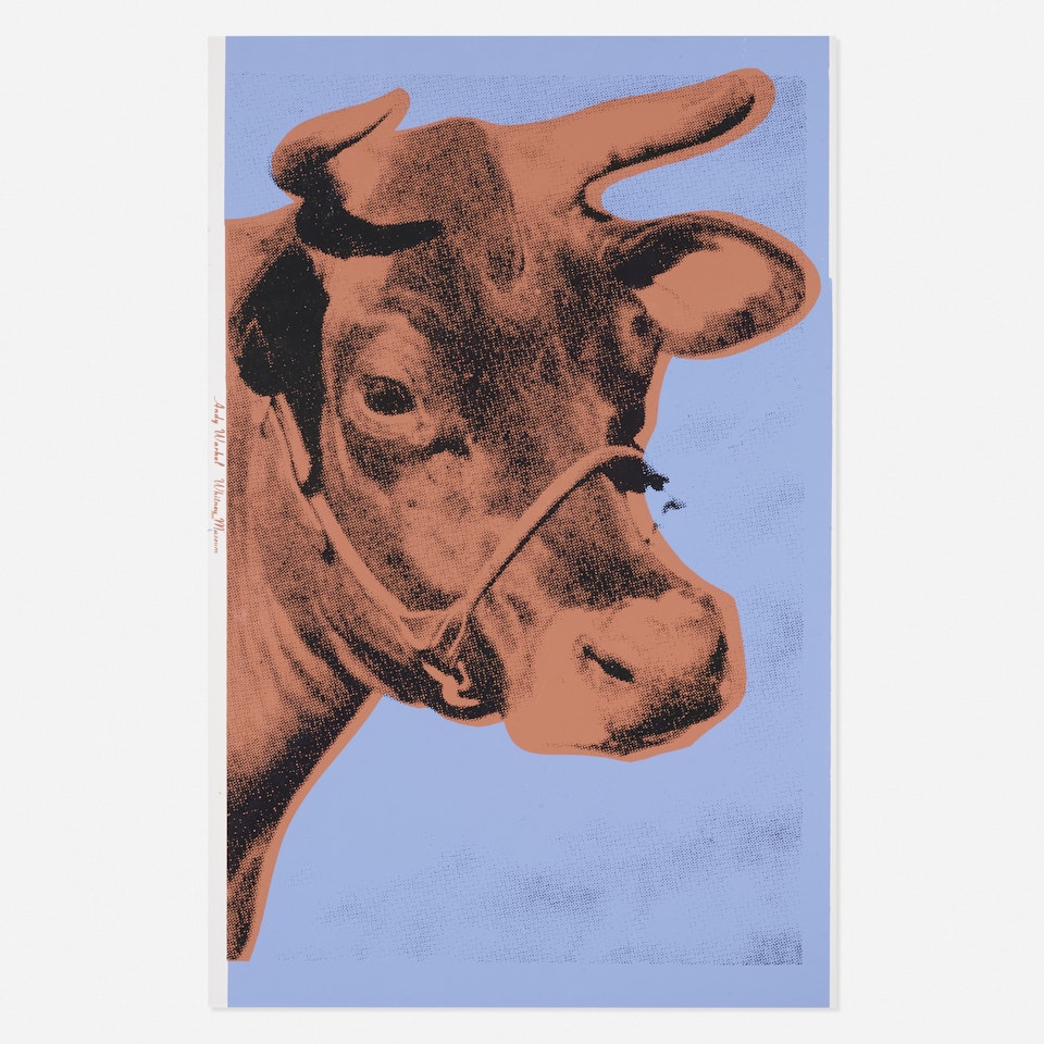 Cow (Blue) by Andy Warhol