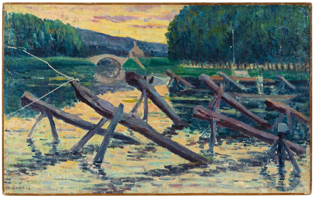 Chevalets sur la Cure by Maximilien Luce