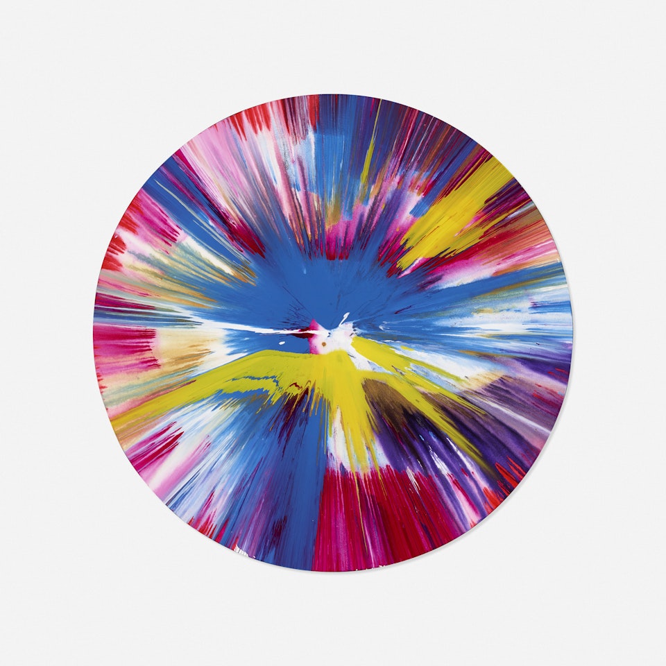 Circle Spin Painting by Damien Hirst