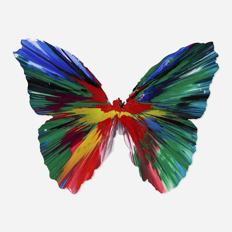 Butterfly Spin Painting by Damien Hirst