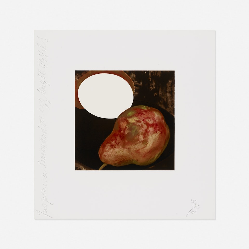 Two Pears, a Lemon and an Egg (from the Fruit and Flowers suite) by Donald Sultan