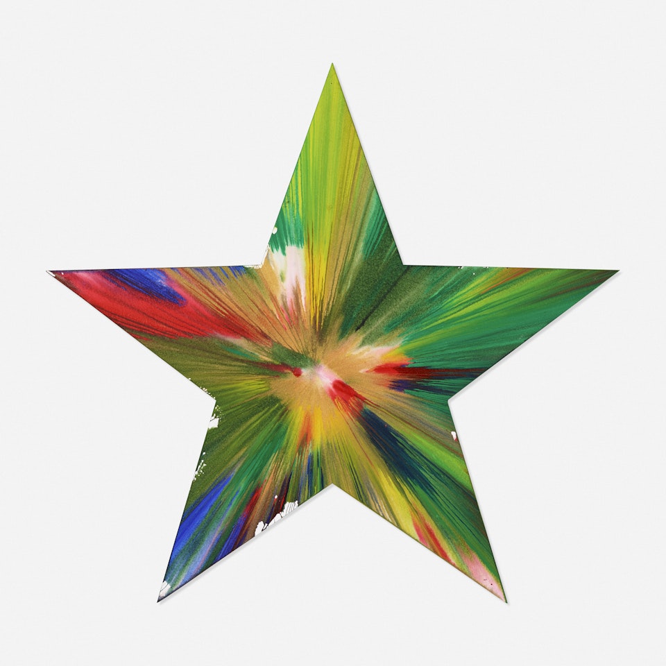 Star Spin Painting by Damien Hirst