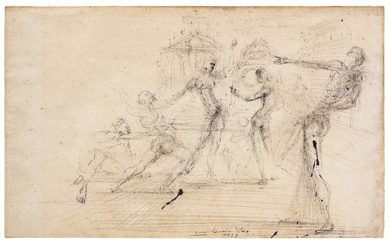 Sketches of Classical Figures by Salvador Dali