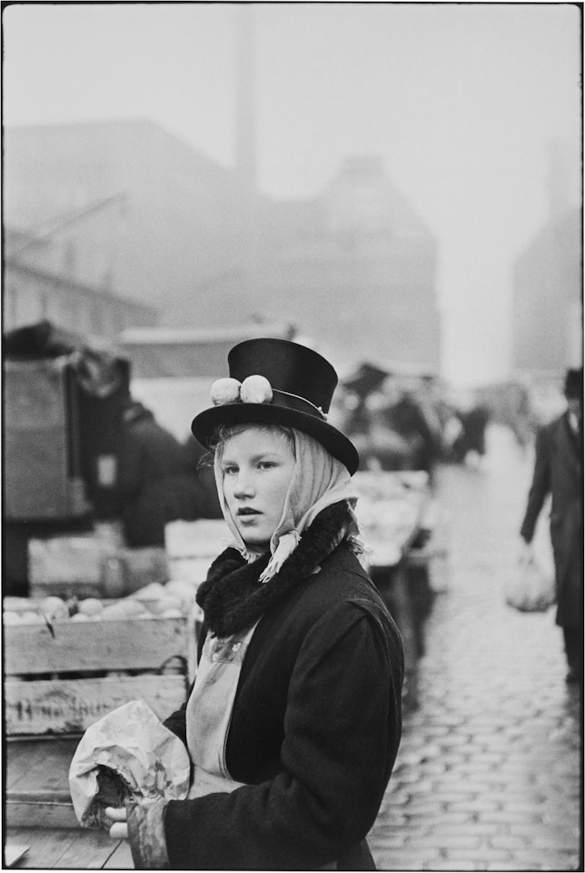 Hamburg, Fish Market, Lemon Seller by Henri Cartier-Bresson
