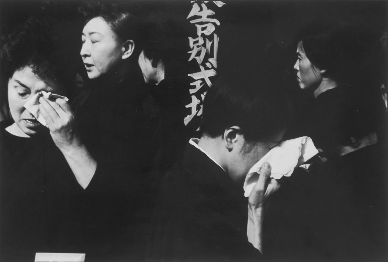 Shinto Funeral of the Kabuki Actor Danjuro, Tokyo, Japan by Henri Cartier-Bresson