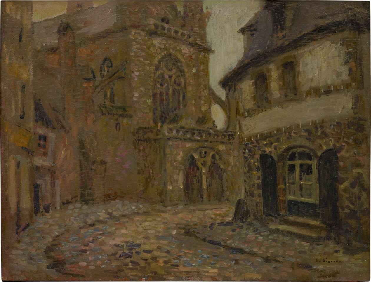 L'Église, Tréguier by Henri Le Sidaner