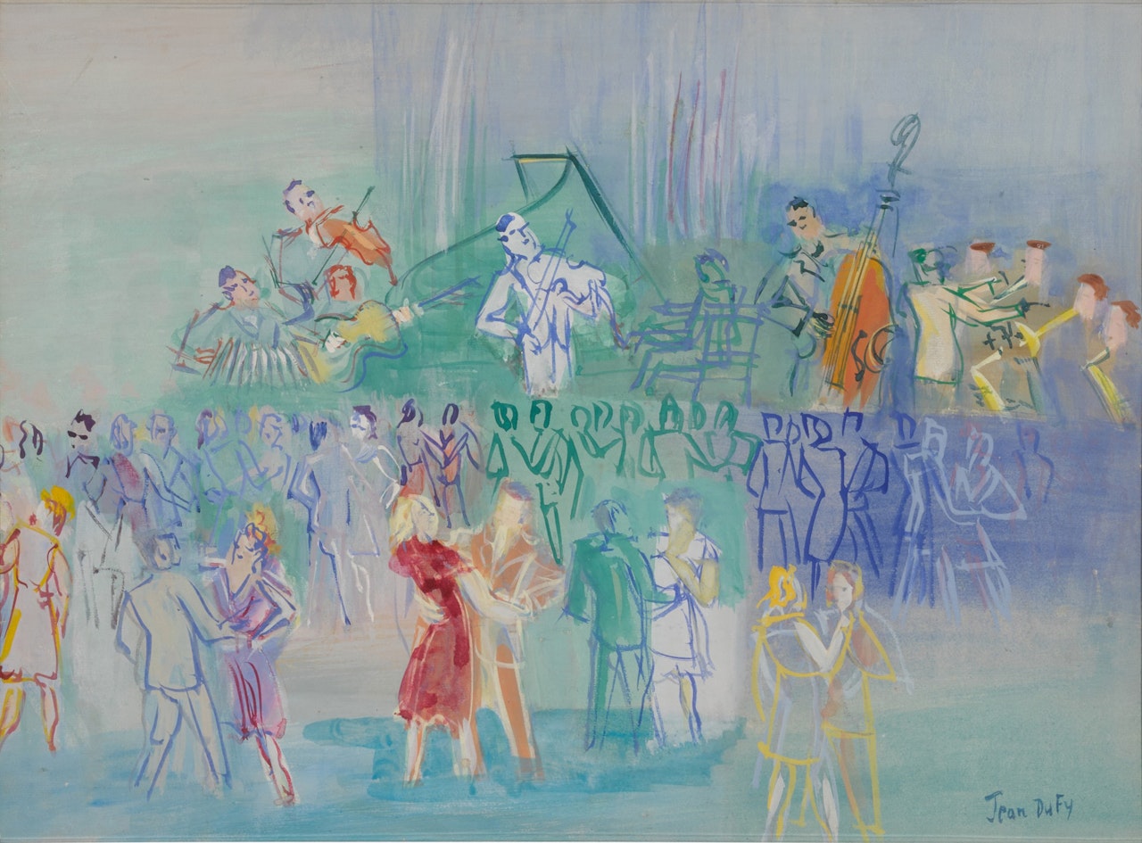 Célébration du jour de la Bastille by Jean Dufy