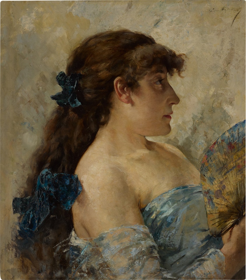 La Dame à l'éventail by Theo van Rysselberghe