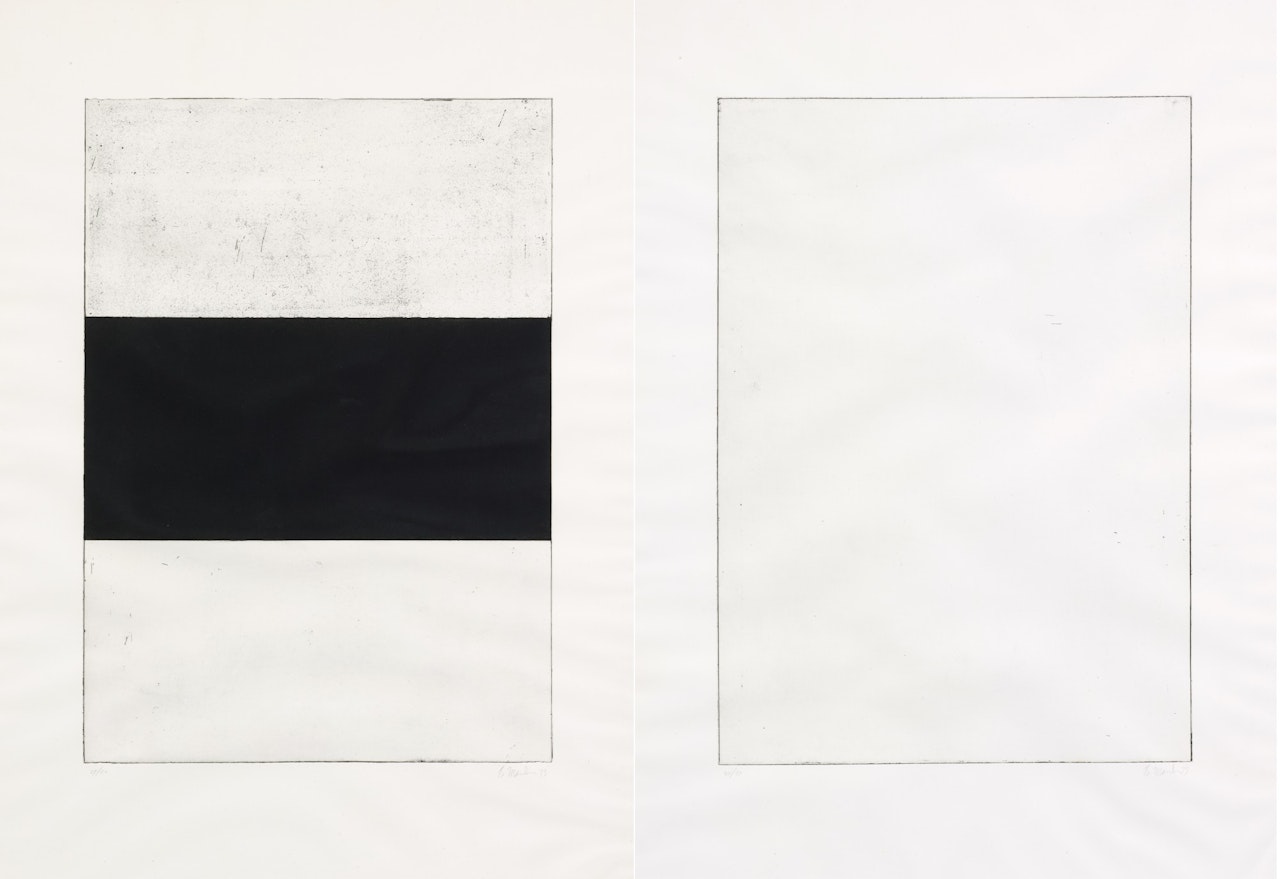 FIVE PLATES: two plates (Lewison 23) by Brice Marden