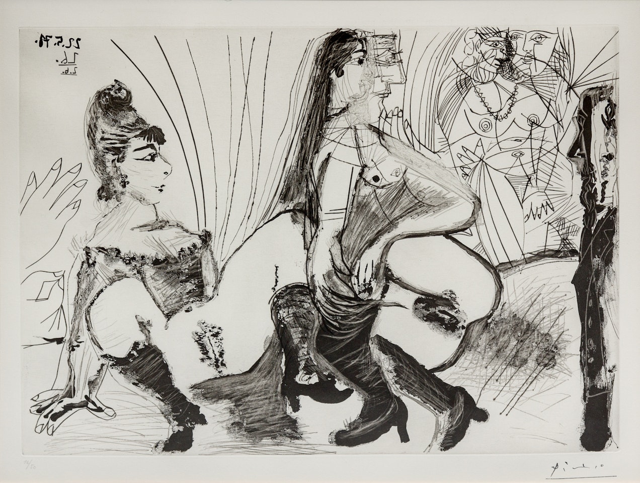 Degas paie et s"en va. Les filles ne sont pas tendres, from 156 Series by Pablo Picasso