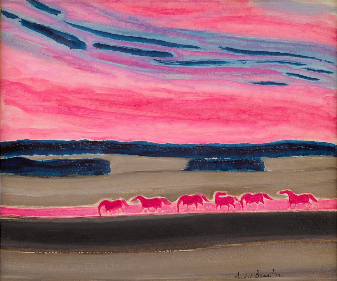 Le Grand ciel rose by André Brasilier