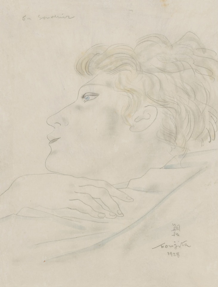 Portrait de jeune fille by Leonard Tsuguharu Foujita