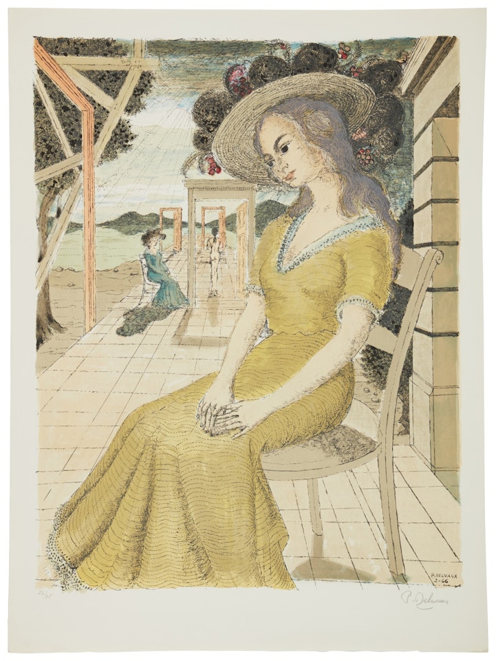 Anne Lost in Thought (Jabob 7) by Paul Delvaux