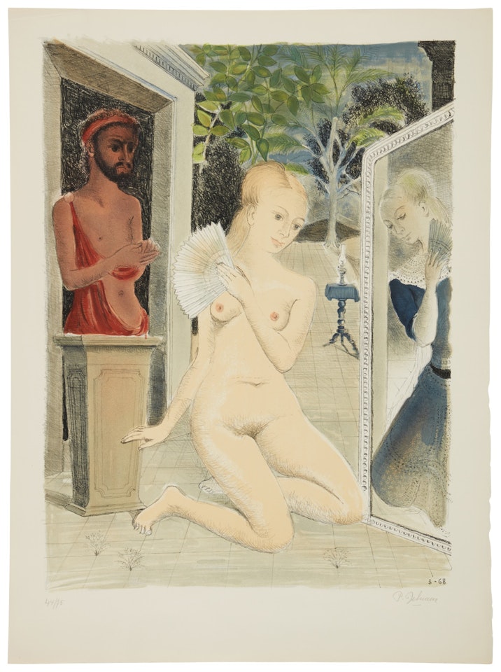 The Fan (Jacob 21) by Paul Delvaux