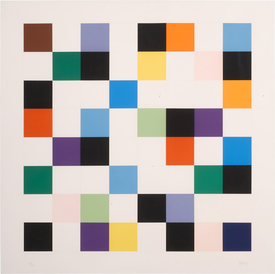 Colors on a Grid (Axsom 140) by Ellsworth Kelly