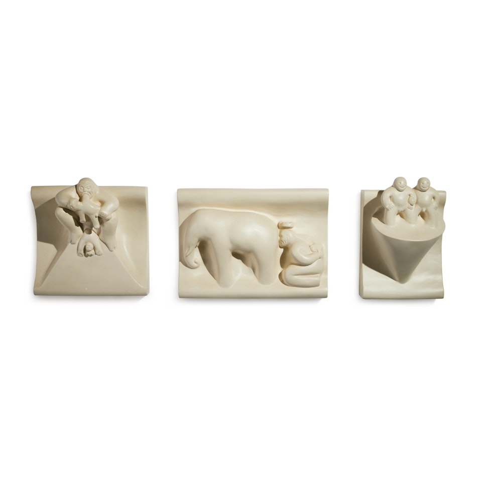 Three Cast Plaster Multiples by Tom Otterness