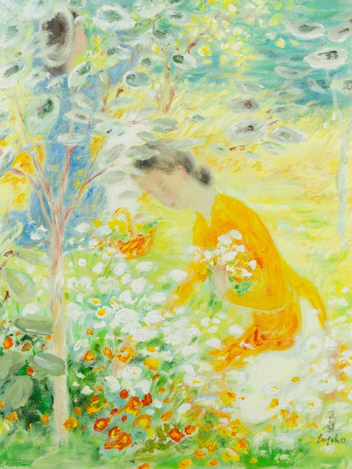 Untitled (Figures in a Garden) by Le Pho