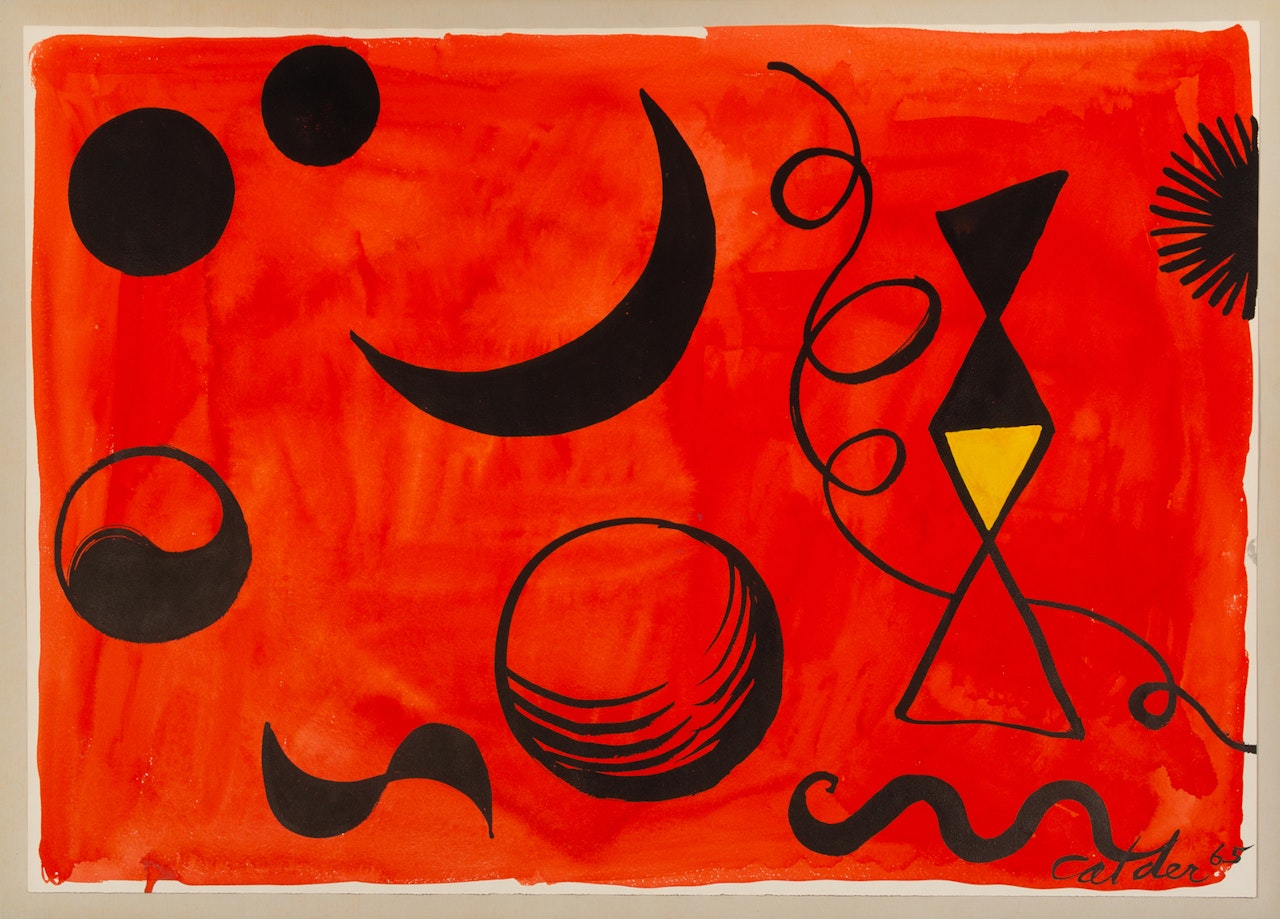 On the Red Sky by Alexander Calder