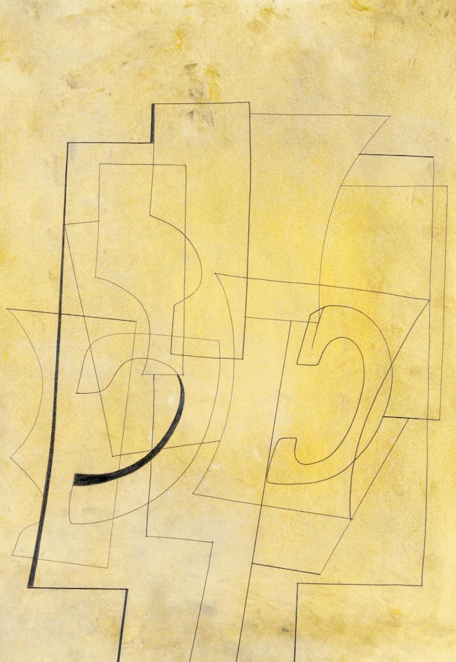 Nov 23-51 (Still Life on a Yellow Ground) by Ben Nicholson, O.M.