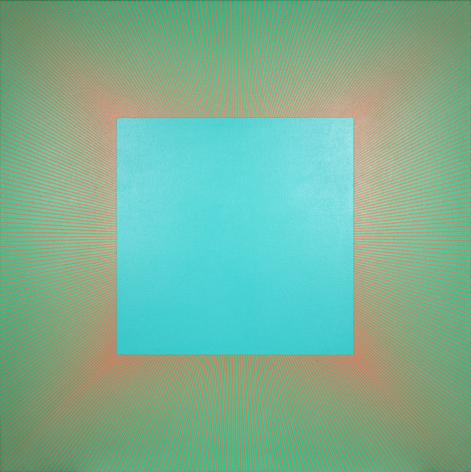 Viridian Light #863 by Richard Anuszkiewicz