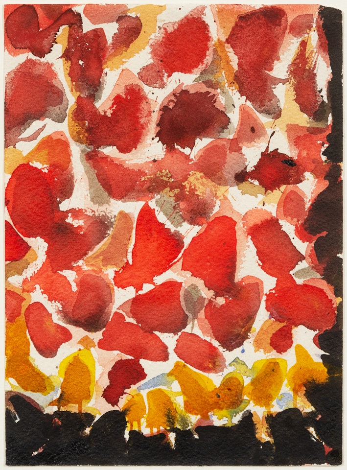 Red, Yellow, and Black (SF54-069) by Sam Francis