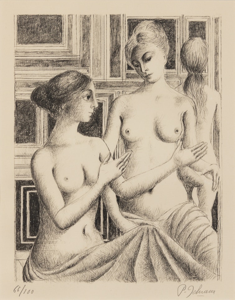Le Discours by Paul Delvaux