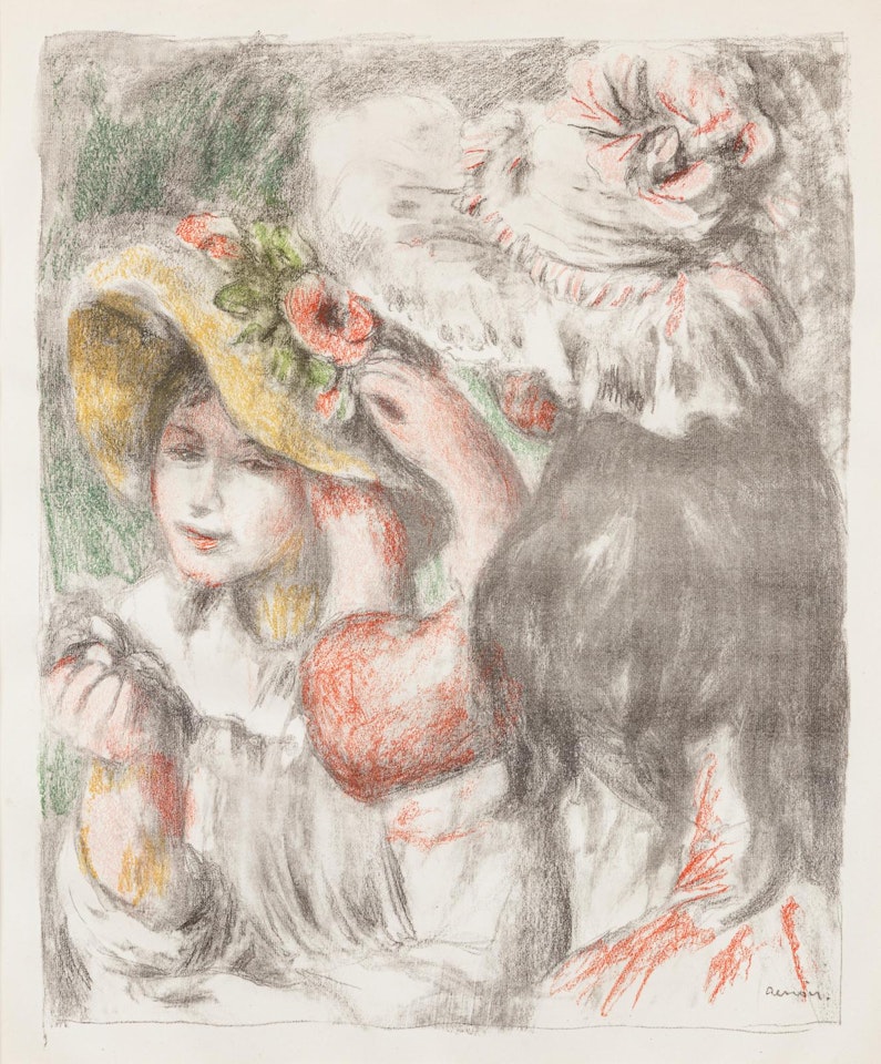 Le chapeau épinglé, 2e planche by Pierre-Auguste Renoir