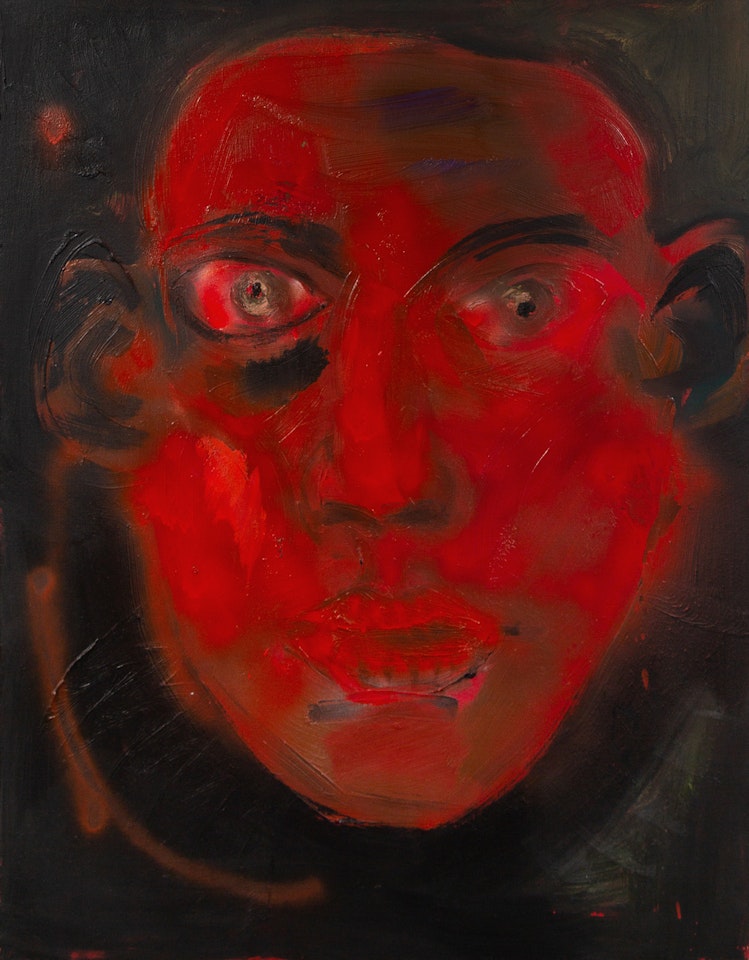 Red Head by Rainer Fetting