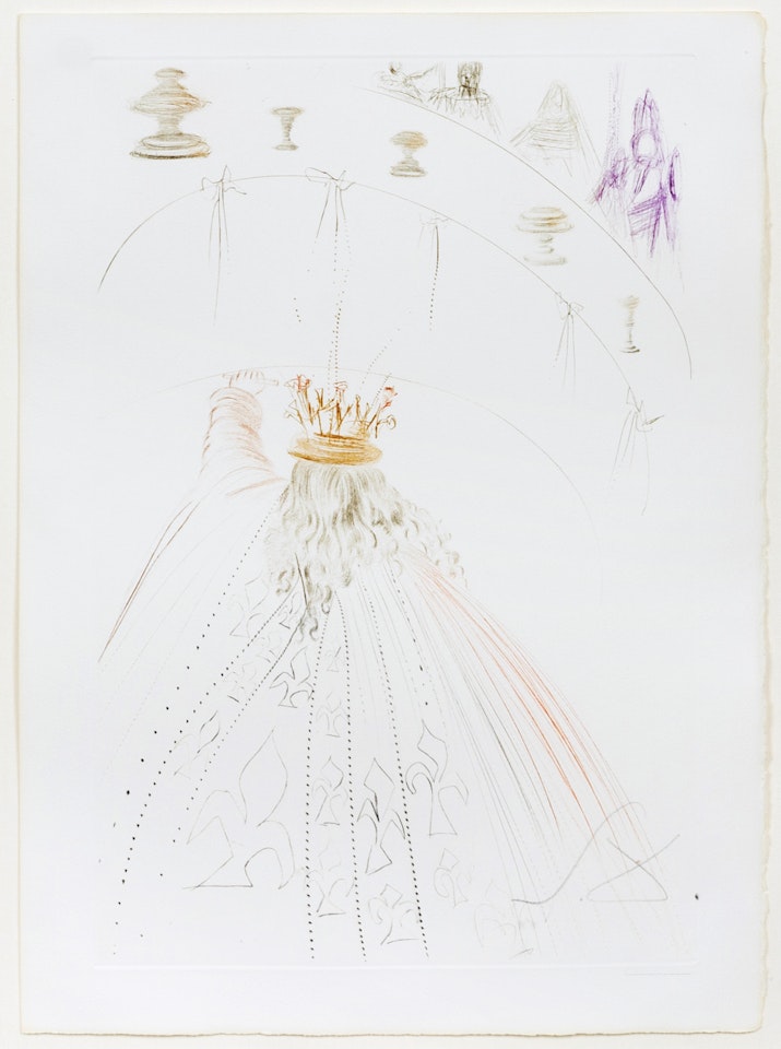 Les Chevaliers du Roi Artur from Tristan et Iseult by Salvador Dali