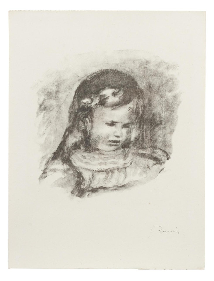 Claude Renoir, La tete Baisee by Pierre-Auguste Renoir