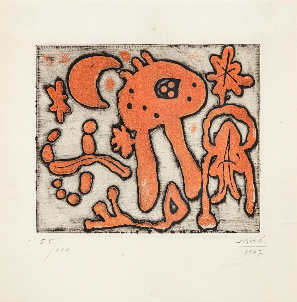 One Plate (from the Prints of Joan Miro) by Joan Miró