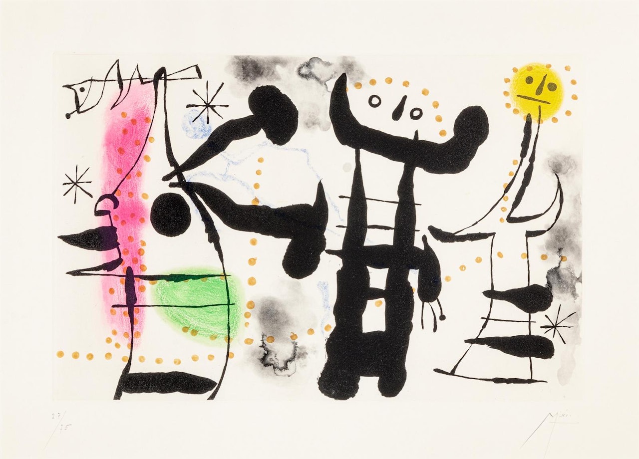 Les philosophes II by Joan Miró