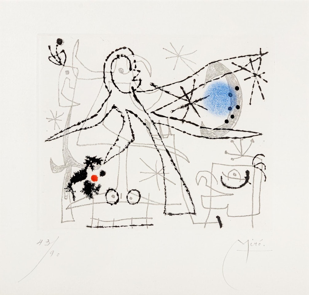 L"oiseau dresse (Standing Bird) by Joan Miró