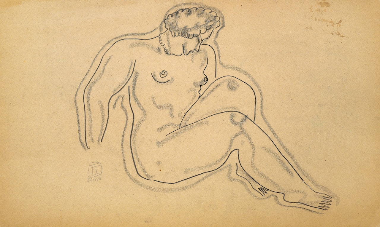Seated Nude by Sanyu