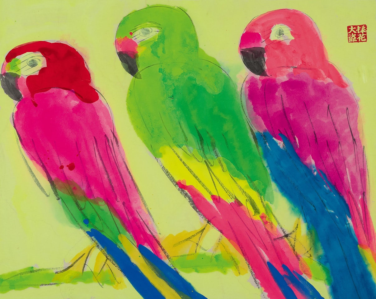 Parrots by Walasse Ting