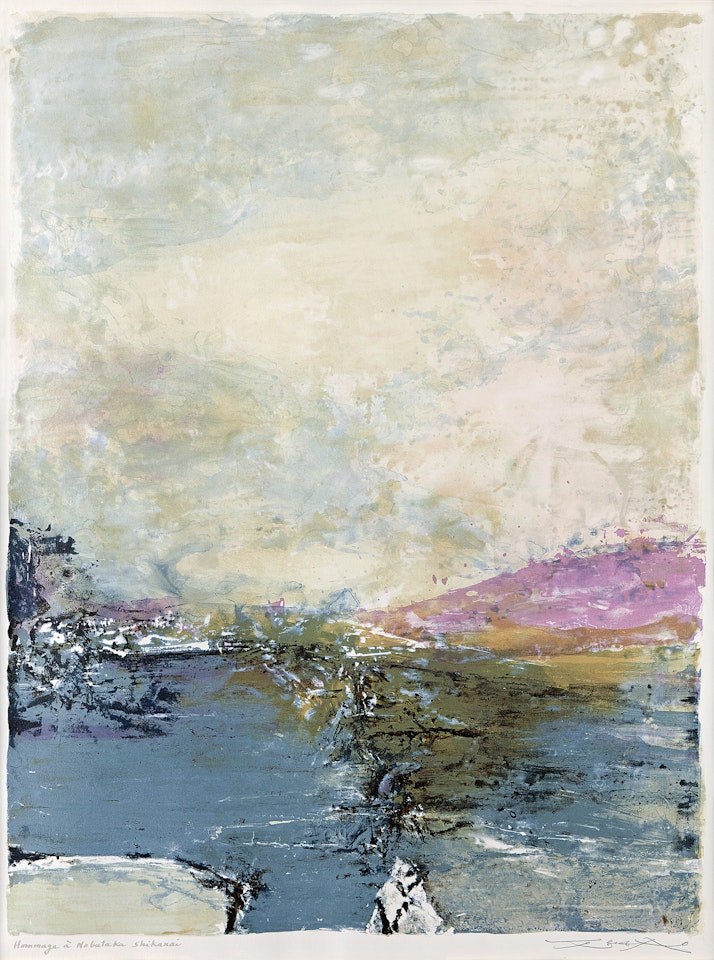 Hommage à Nobutaka Shikanai by Zao Wou-Ki