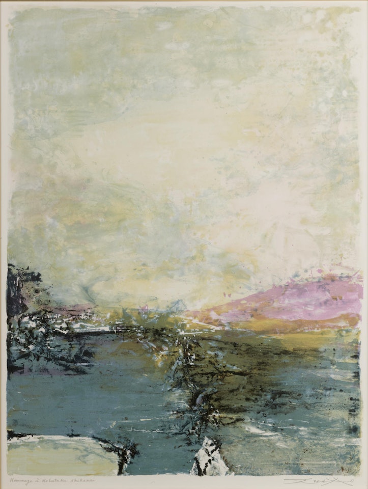 Hommage à Nobutaka Shikanai by Zao Wou-Ki