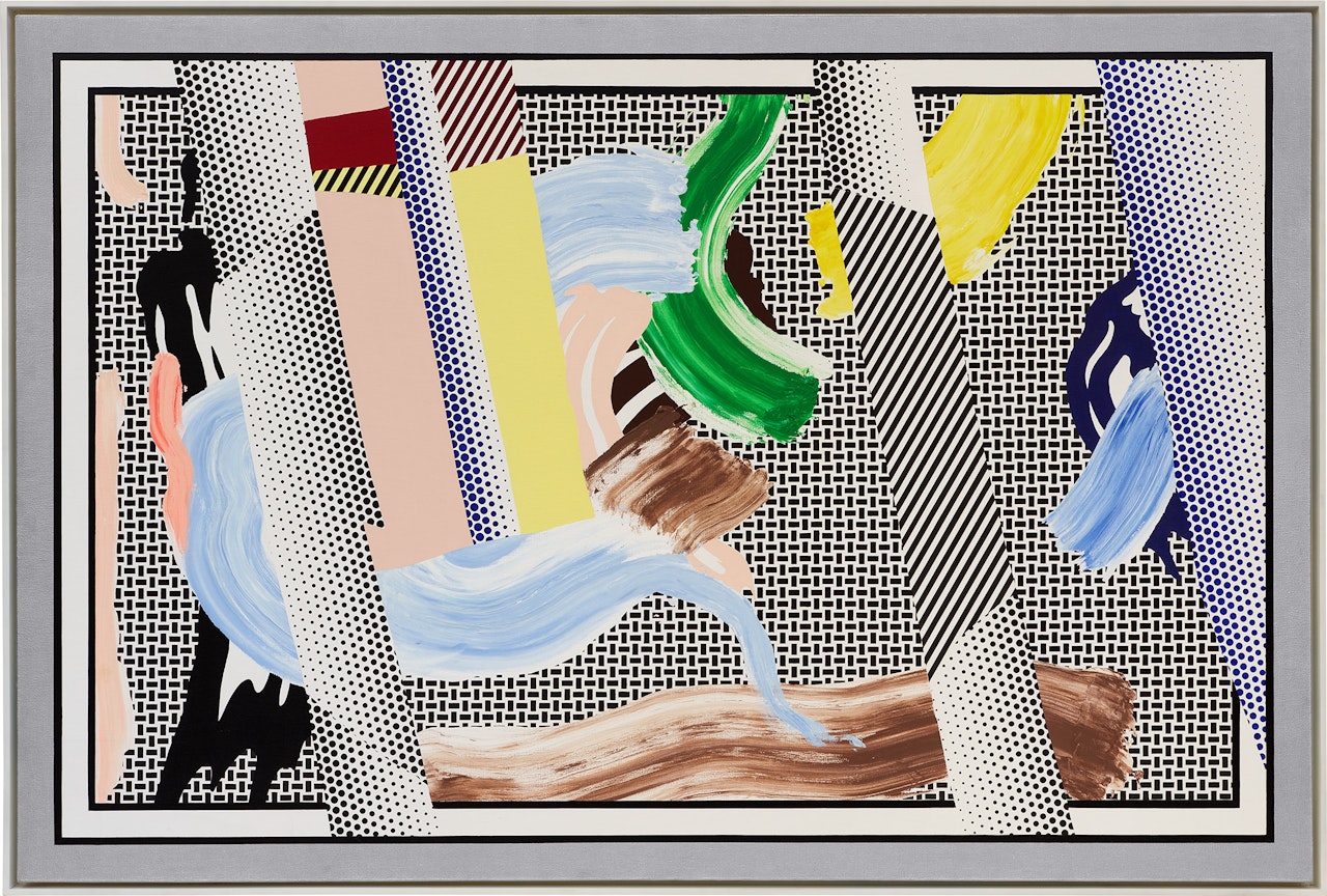Reflections on Brushstrokes by Roy Lichtenstein