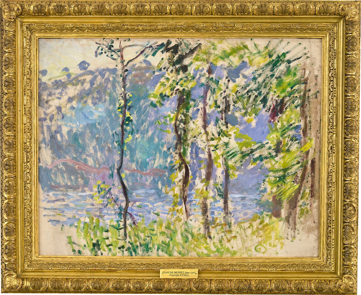 Paysage à Villez by Claude Monet