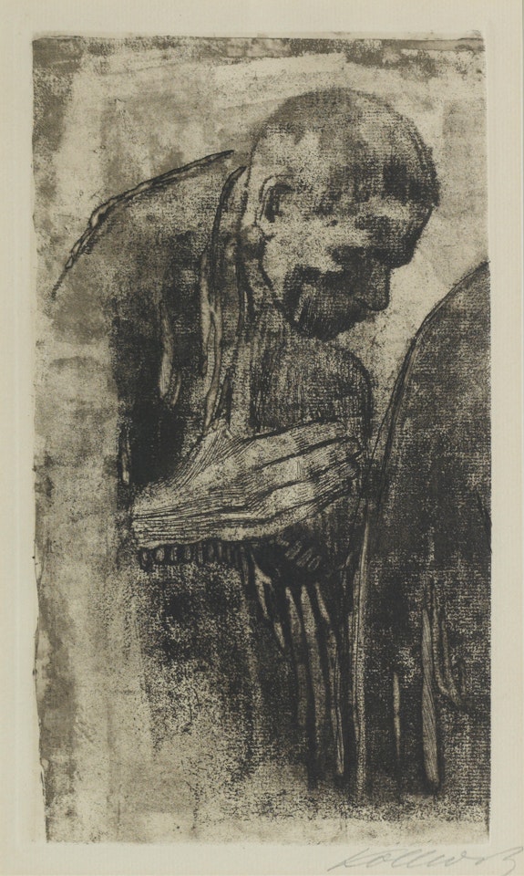 Der Trauernder by Kathe Kollwitz