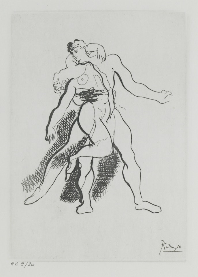 Two plates from Grâce et mouvement 2 by Pablo Picasso