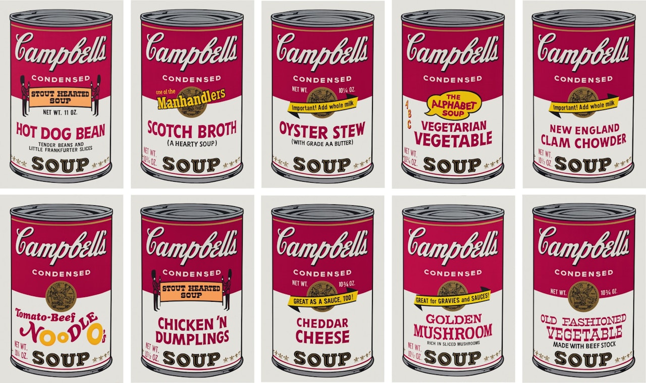 Andy Warhol 安迪・沃荷 | Campbell's Soup II (set of 10) 金寶湯之二（一套十件） by Andy Warhol