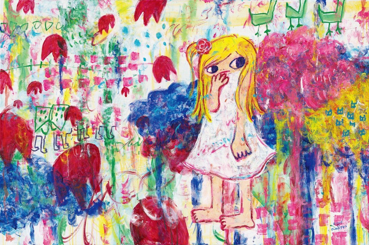 Little Girl with Animals by Ayako Rokkaku