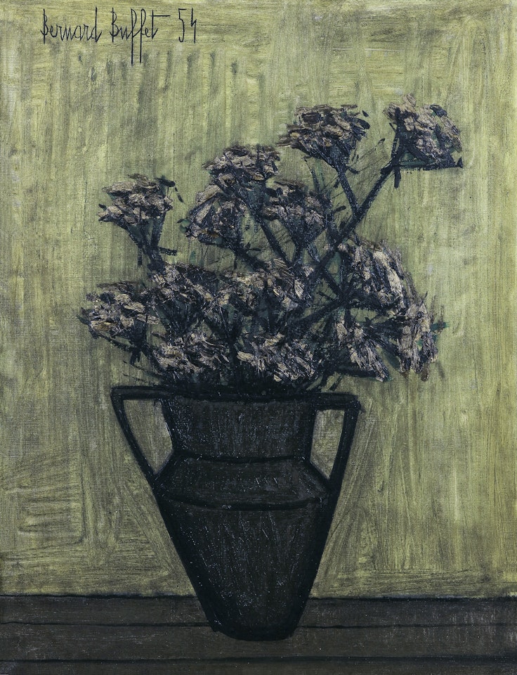 Flowers in a Ceramic Vase by Bernard Buffet
