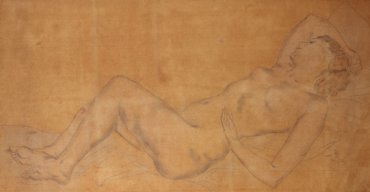 Madeleine endormie by Leonard Tsuguharu Foujita